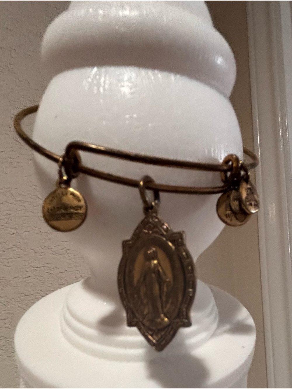 Alex and Ani Gold Religious Charm Bangle Bracelet